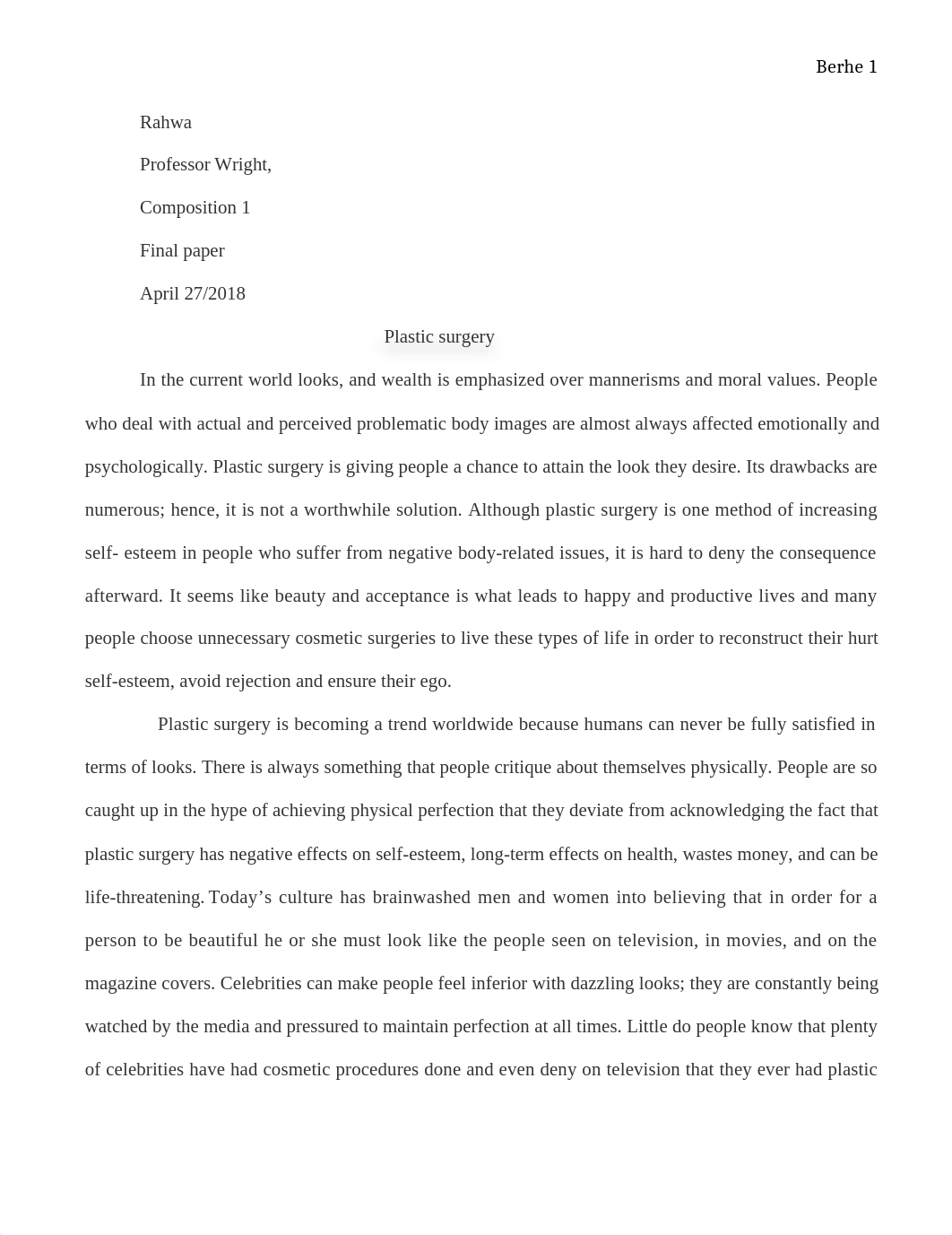 plastic surgery essay (1).docx_dkhryo9d3ht_page1