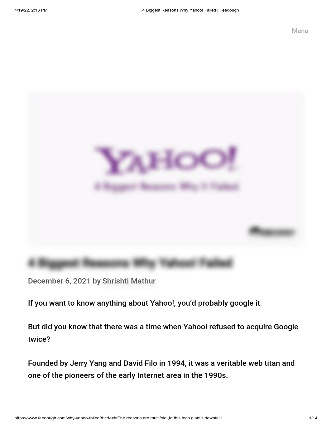 4 Biggest Reasons Why Yahoo! Failed _ Feedough.pdf_dki2wwktlnk_page1