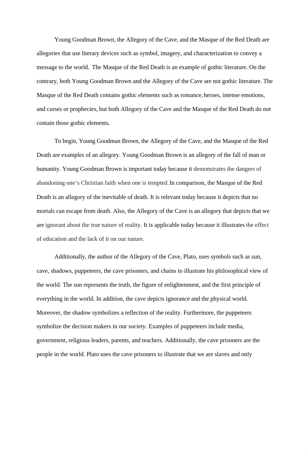 Young Goodman Brown, allegory of the cave, and he masque of the red death.docx_dki43erxz4l_page1