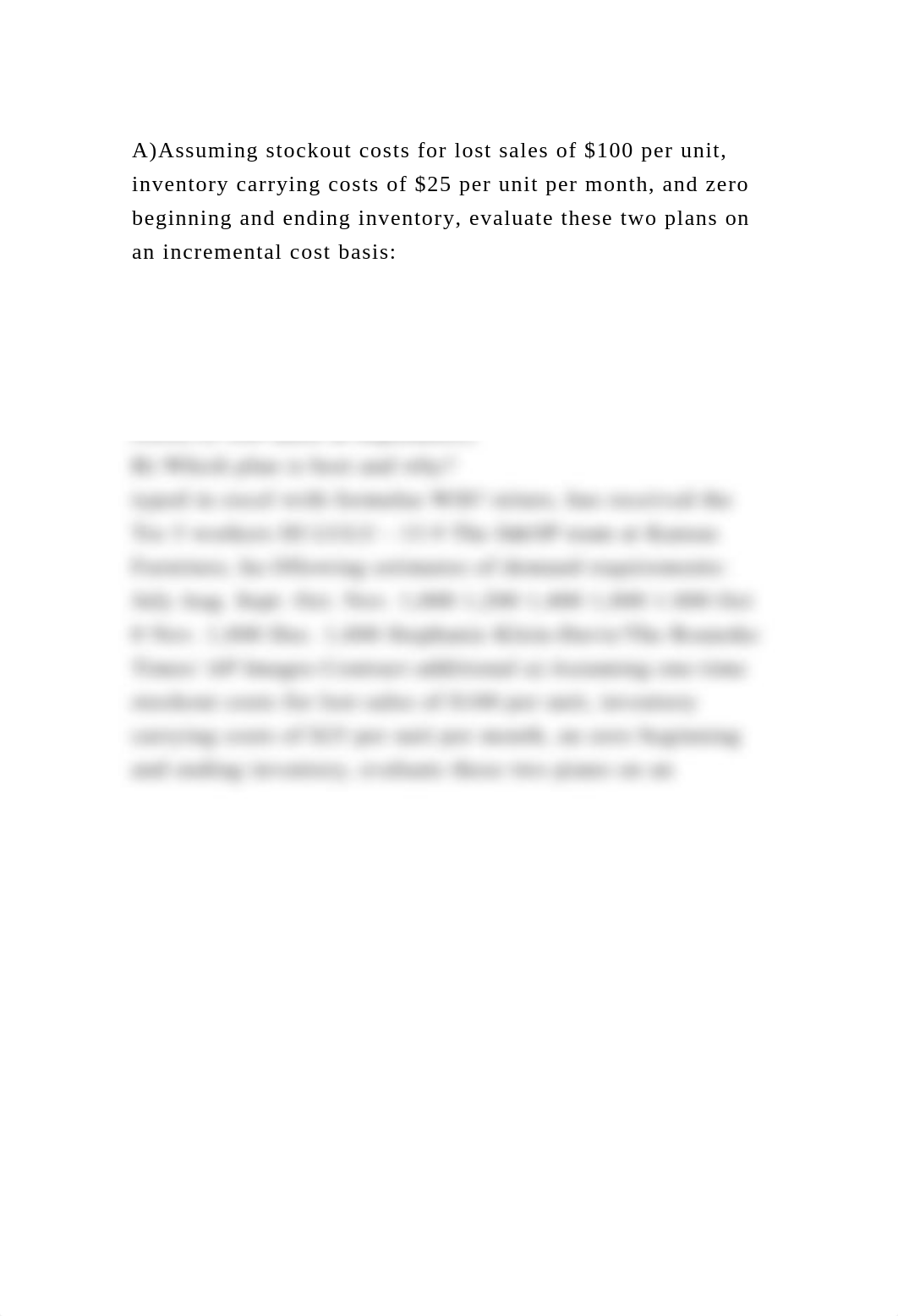 A)Assuming stockout costs for lost sales of $100 per unit, inventory.docx_dki58anqw0k_page2