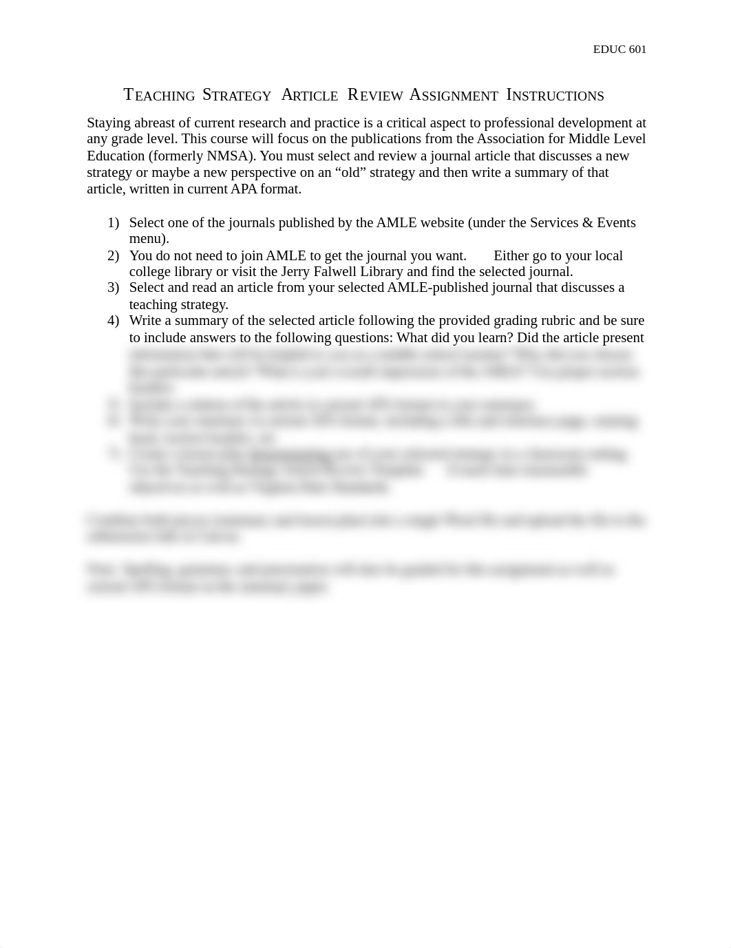 Teaching Strategy Article Review Assignment.docx_dki6n1wmfpc_page1