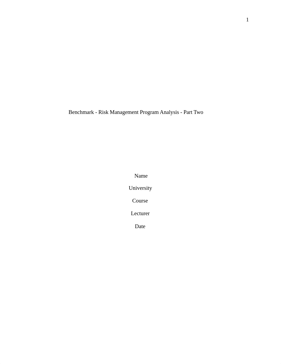 Order #1005816 Benchmark - Risk Management Program Analysis - Part Two (5 page(s).docx_dki8ovszv87_page1