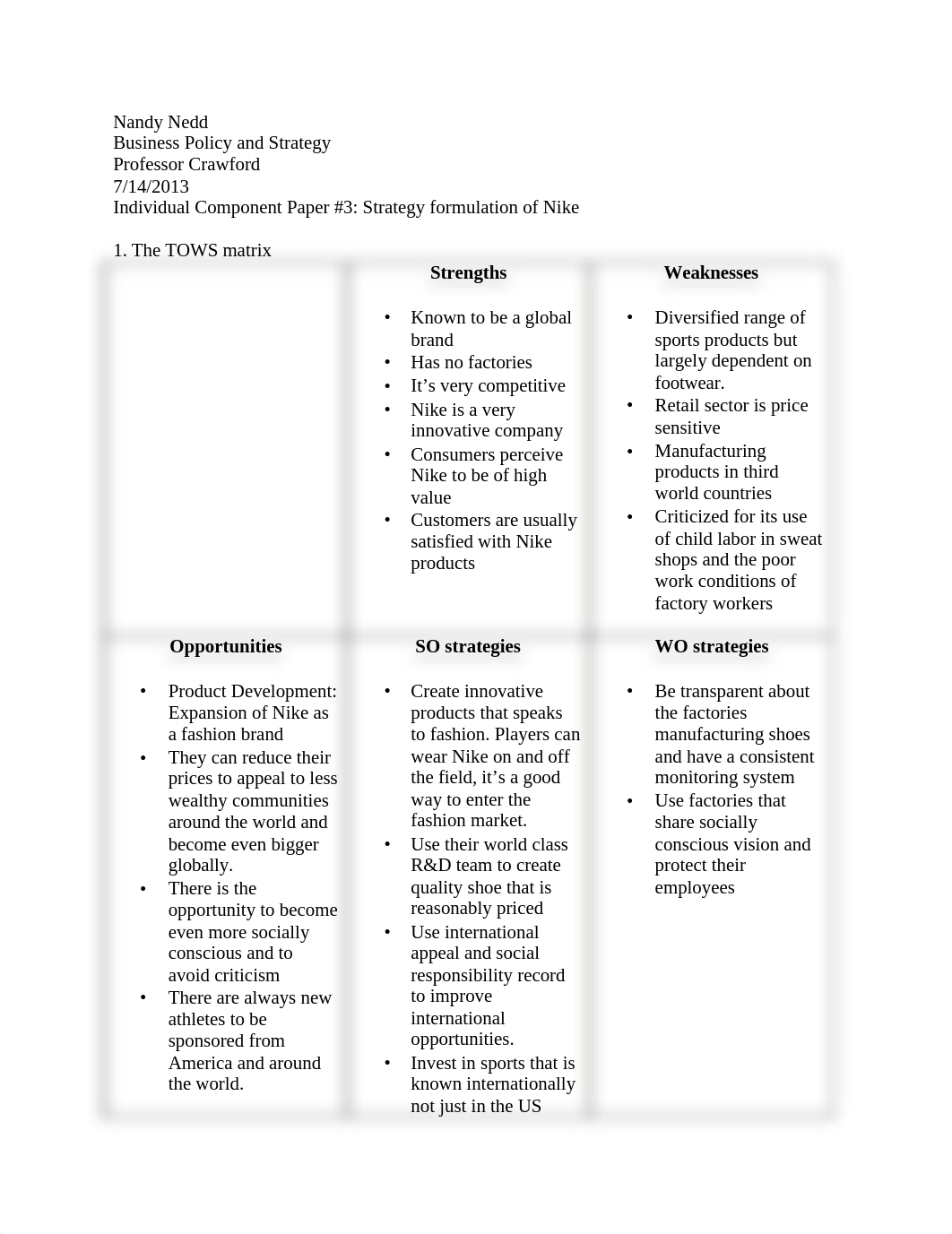 Business Policy Strategy Formulation of Nike_dki9nkz18or_page1