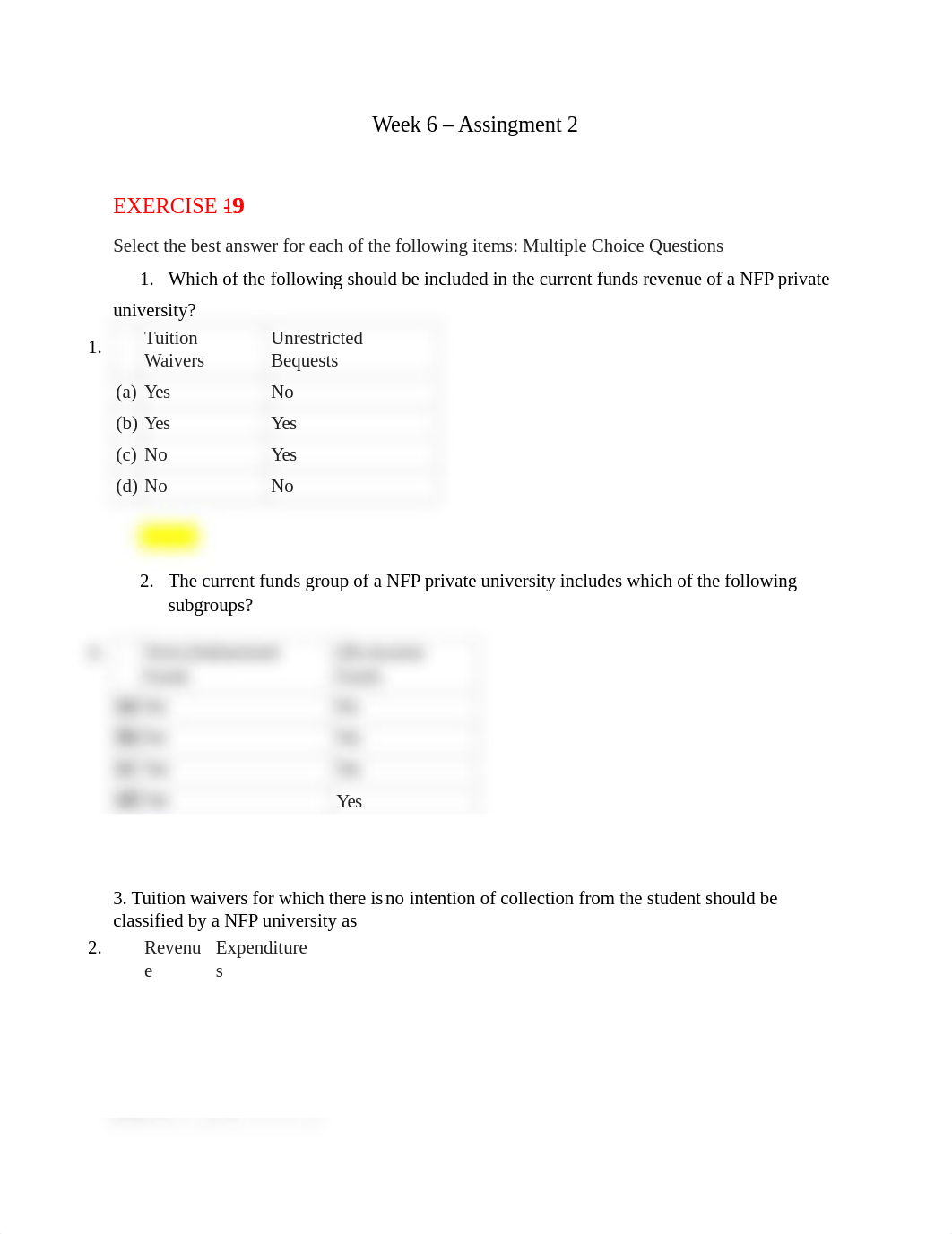 BUS 701 Assingmen 2 - EXERCISE 19‐9, EXCERCISE 19-10.docx_dkig2fr8thq_page1