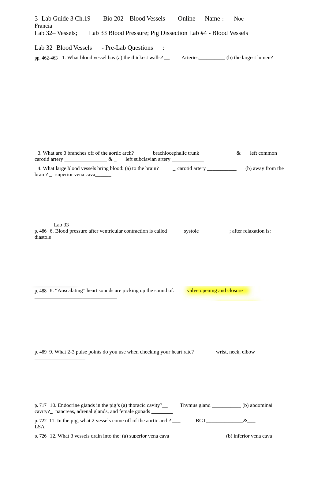 3 Bio 202 Online Lab Guide 3 Ch. 19; Labs 32 ,33,Pig#4 vessels.doc_dkih68ix1yi_page1