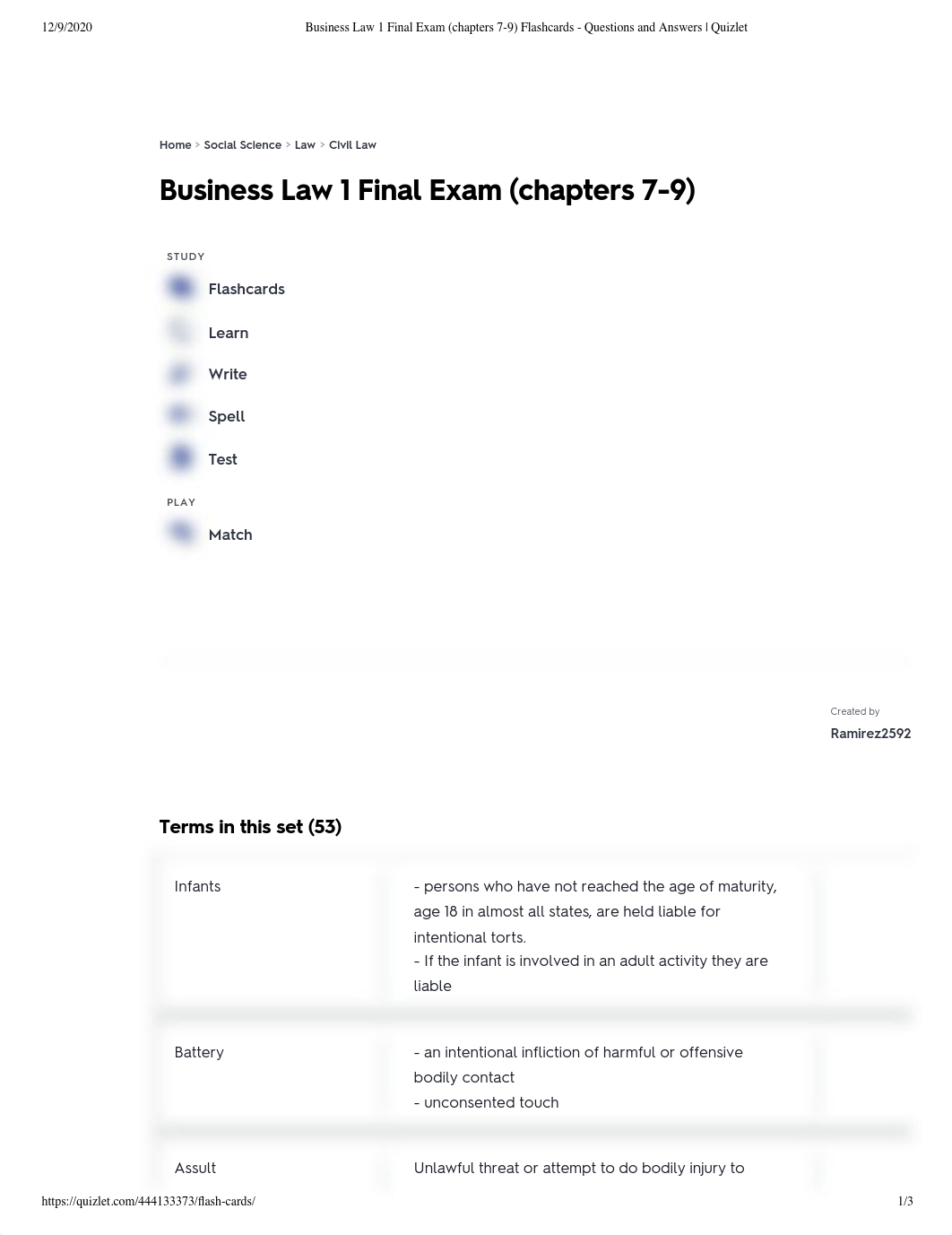 Business Law 1 Final Exam (chapters 7-9).pdf_dkildh73ynd_page1