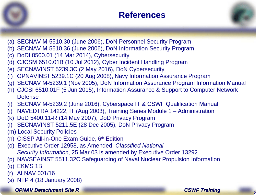 OPNAV CSWF PQS - 102 Security.ppt_dkj4ko4qs3n_page2