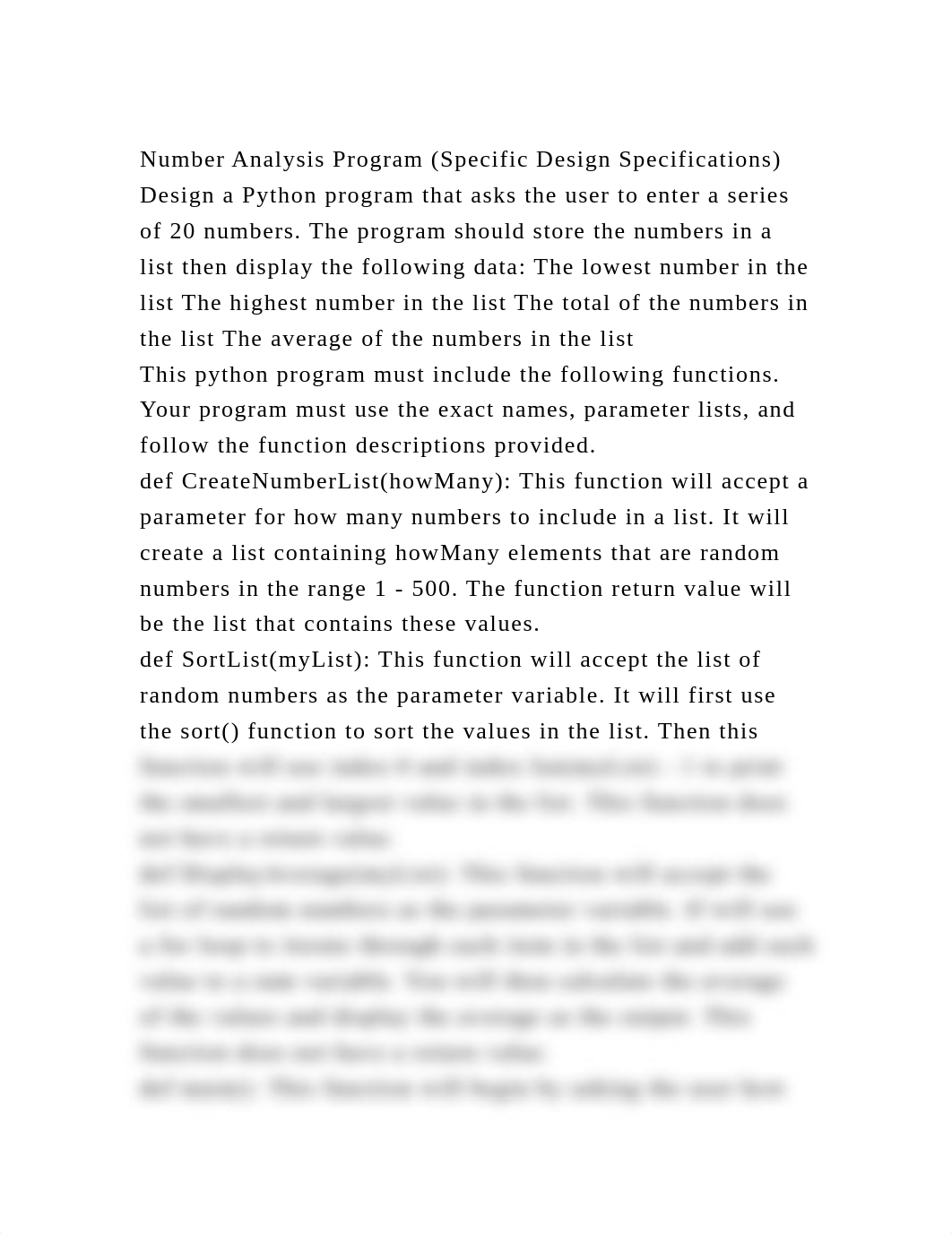 Number Analysis Program (Specific Design Specifications)Design a P.docx_dkjggkwpj98_page1