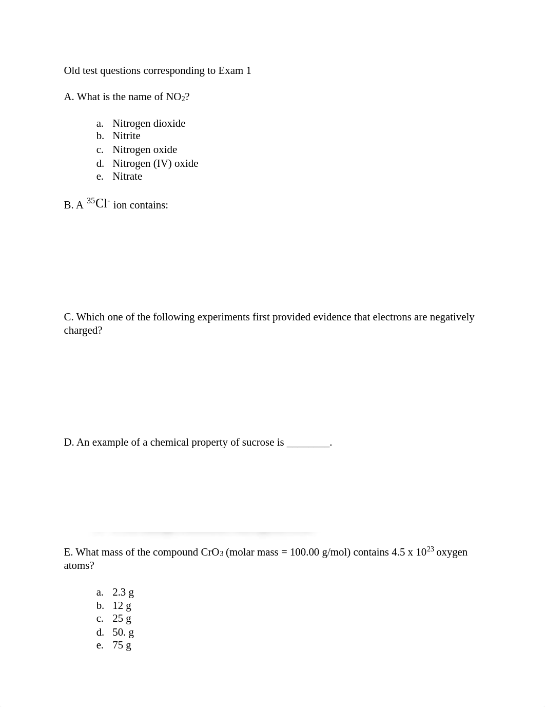 Old test questions corresponding to Exam 1.pdf_dkjirypgpxz_page1