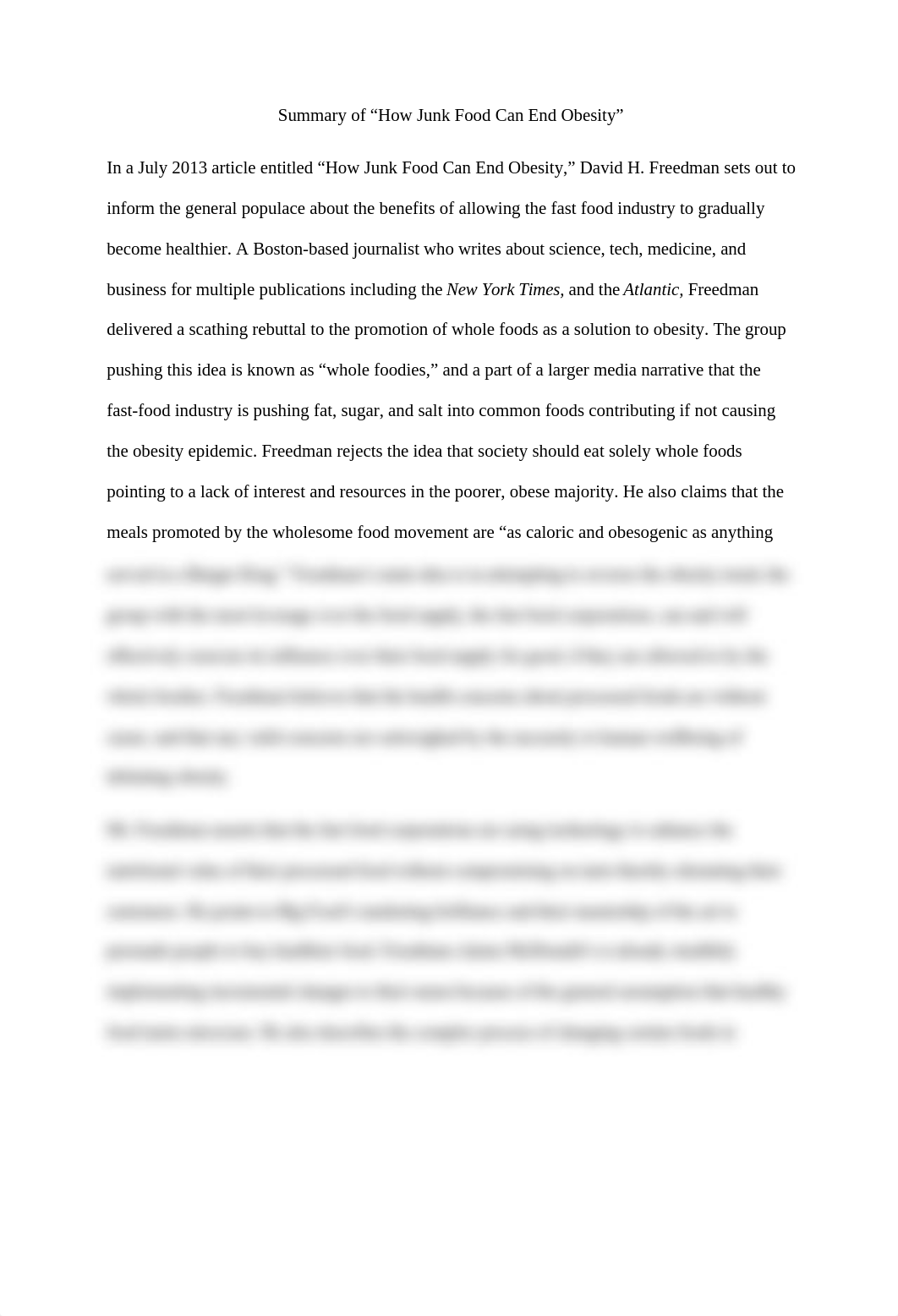 Junk food can end obesity summary.docx_dkjj6047ob5_page1