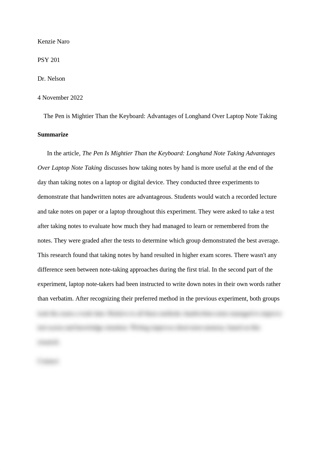 PSY 201 Extra Credit.pdf_dkjj8oc0gtw_page1