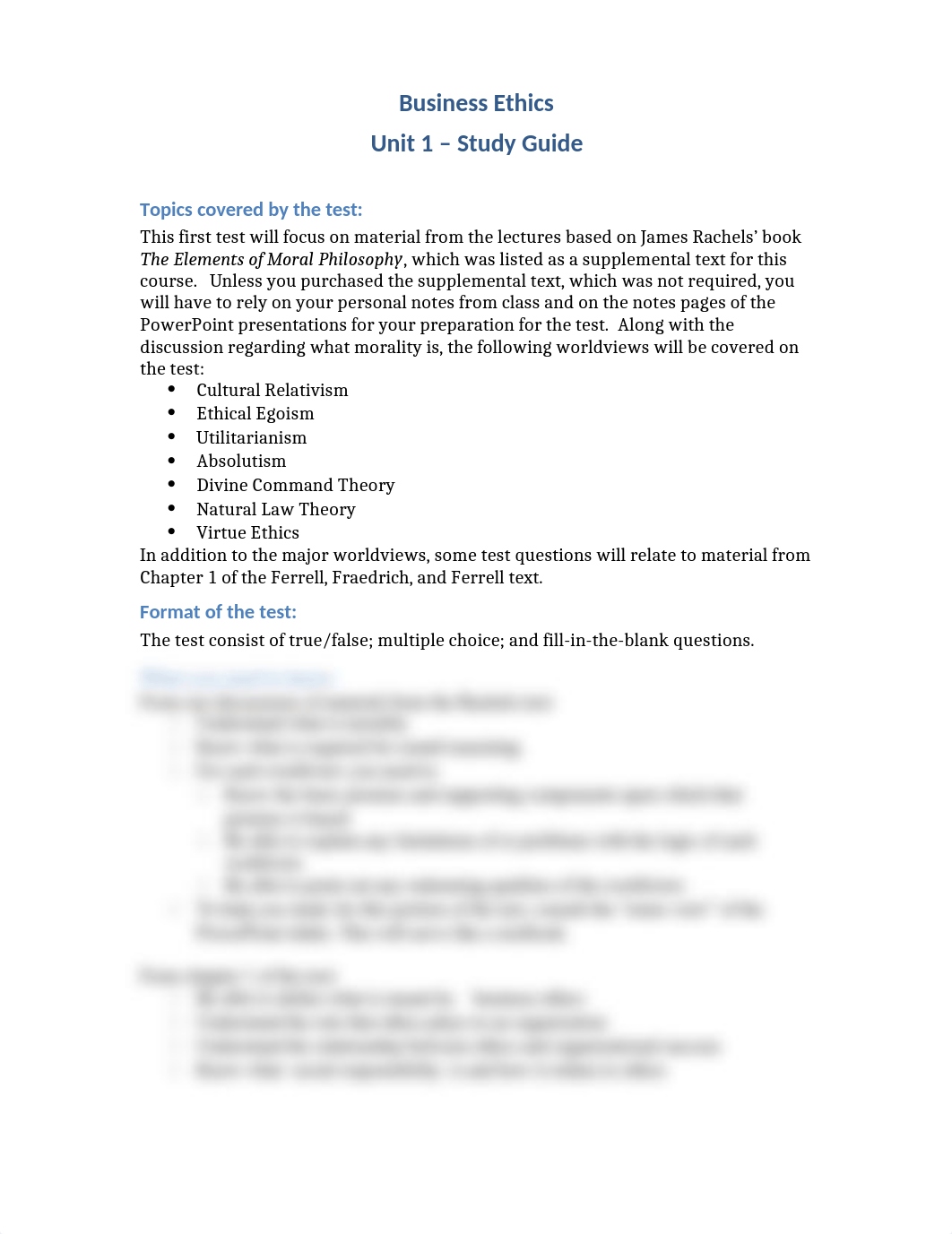 Business Ethics Test 1 Study Guide(2)_dkjogvnaump_page1