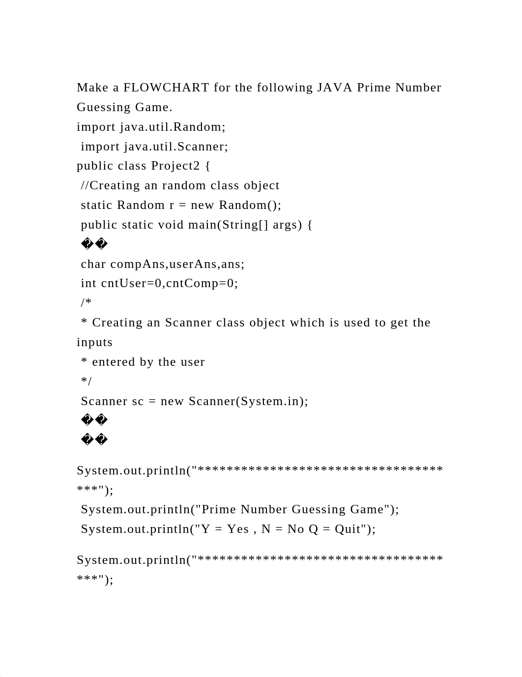 Make a FLOWCHART for the following JAVA Prime Number Guessing Game..docx_dkjqkgy08aj_page2