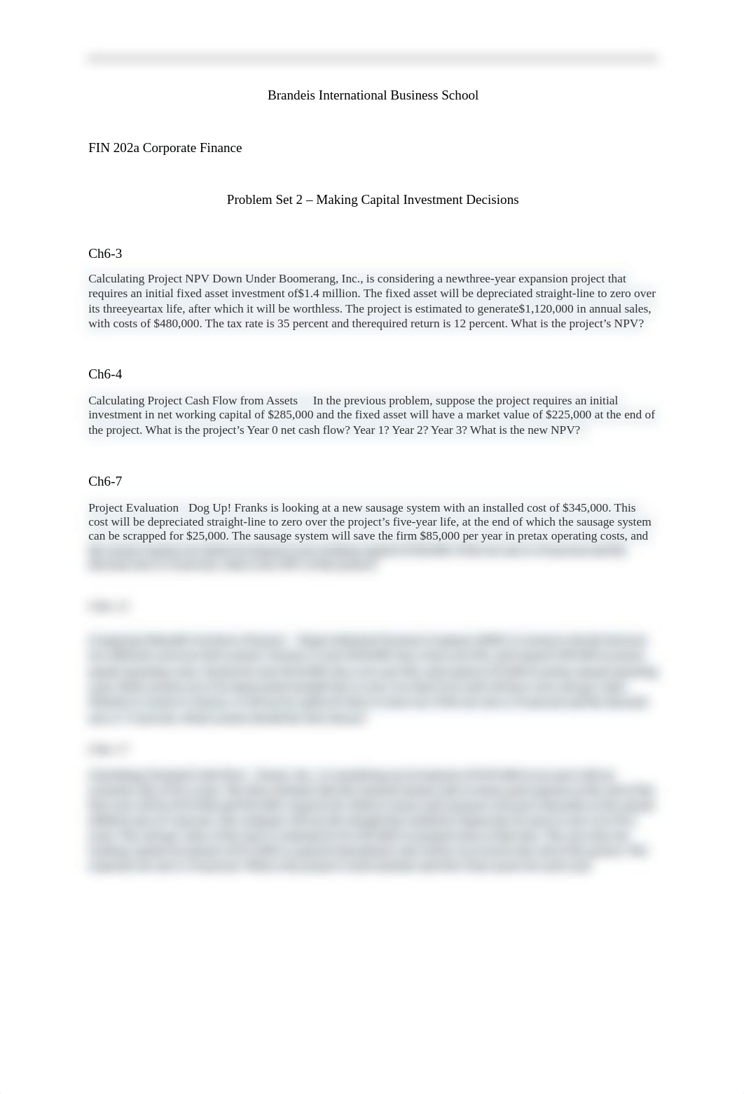 Problem Set 2 Making Capital Investment Decisions.docx_dkjuwvgfauq_page1