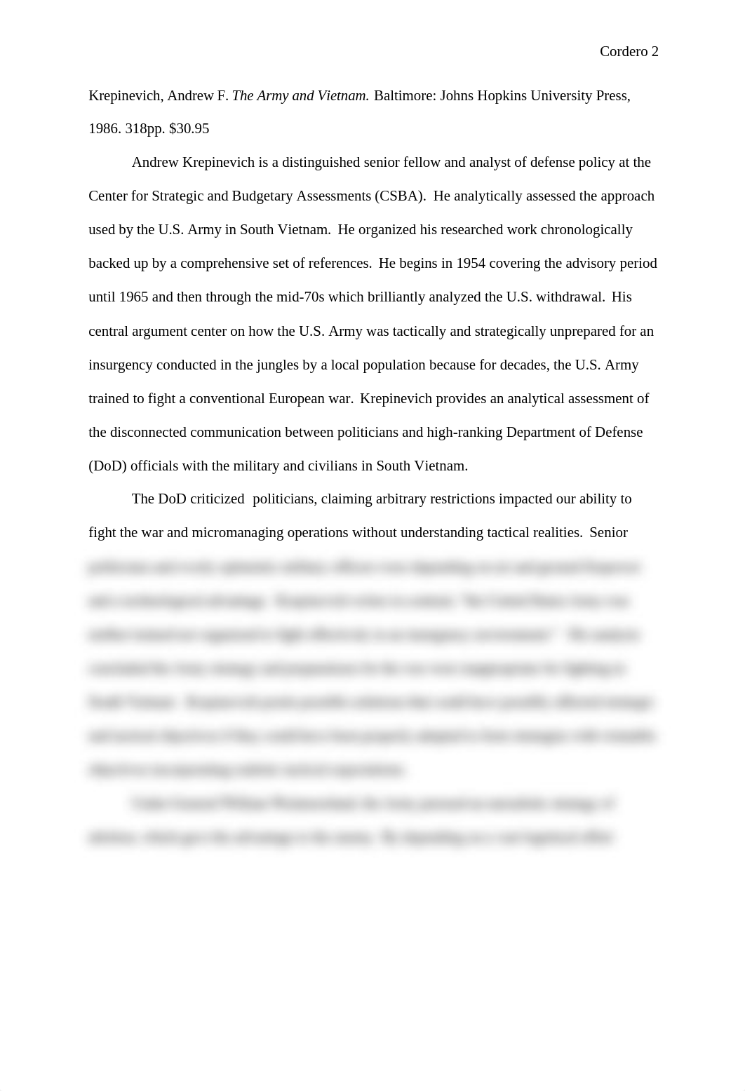 Book Review 3_Andrew F. Krepinevich-The Army and Vietnam_By Jesus H Cordero.docx_dkjz47afhsl_page2