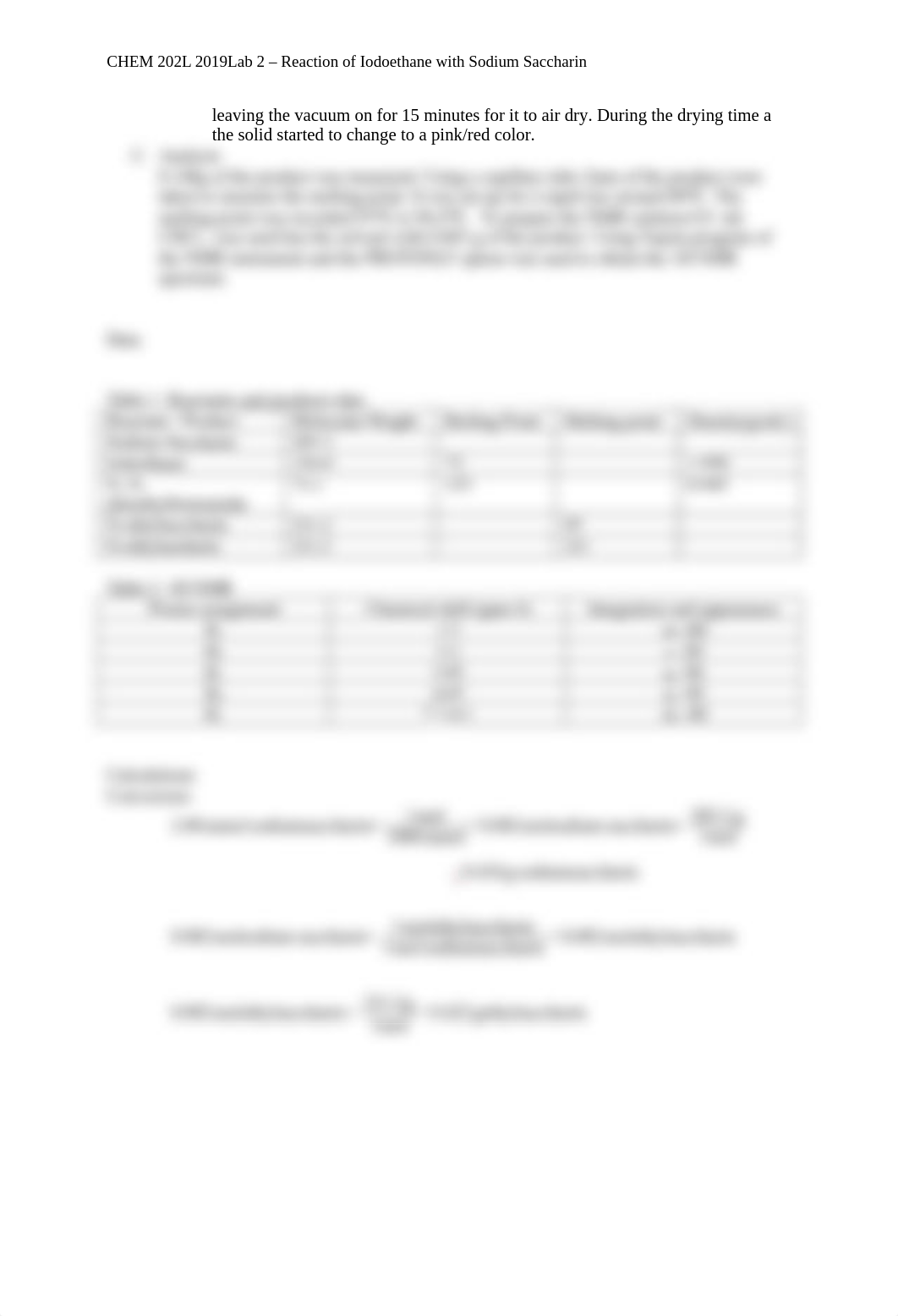 Reaction of ethyl iodide with sodium saccharin  John Tran, Ariana (2).docx_dkk174riqsn_page2