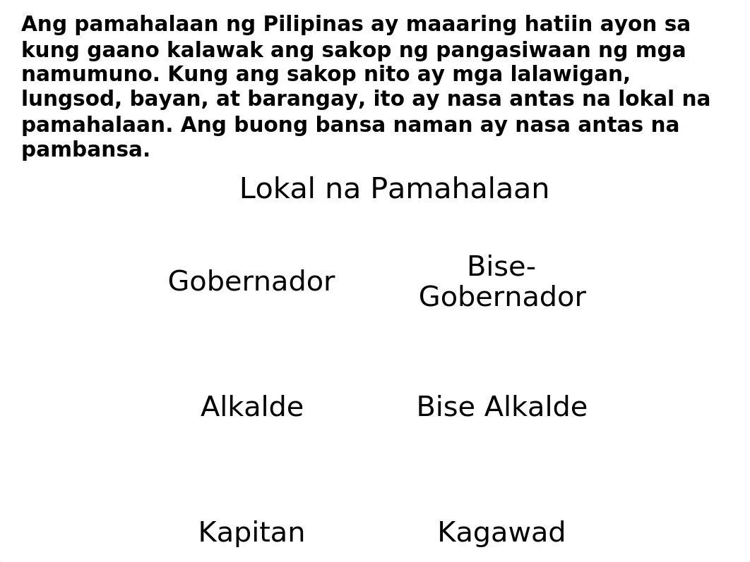 AP YUNIT 3, WEEK 2-3  Mga Antas ng Pamahalaan.pptx_dkkabmz9a64_page4