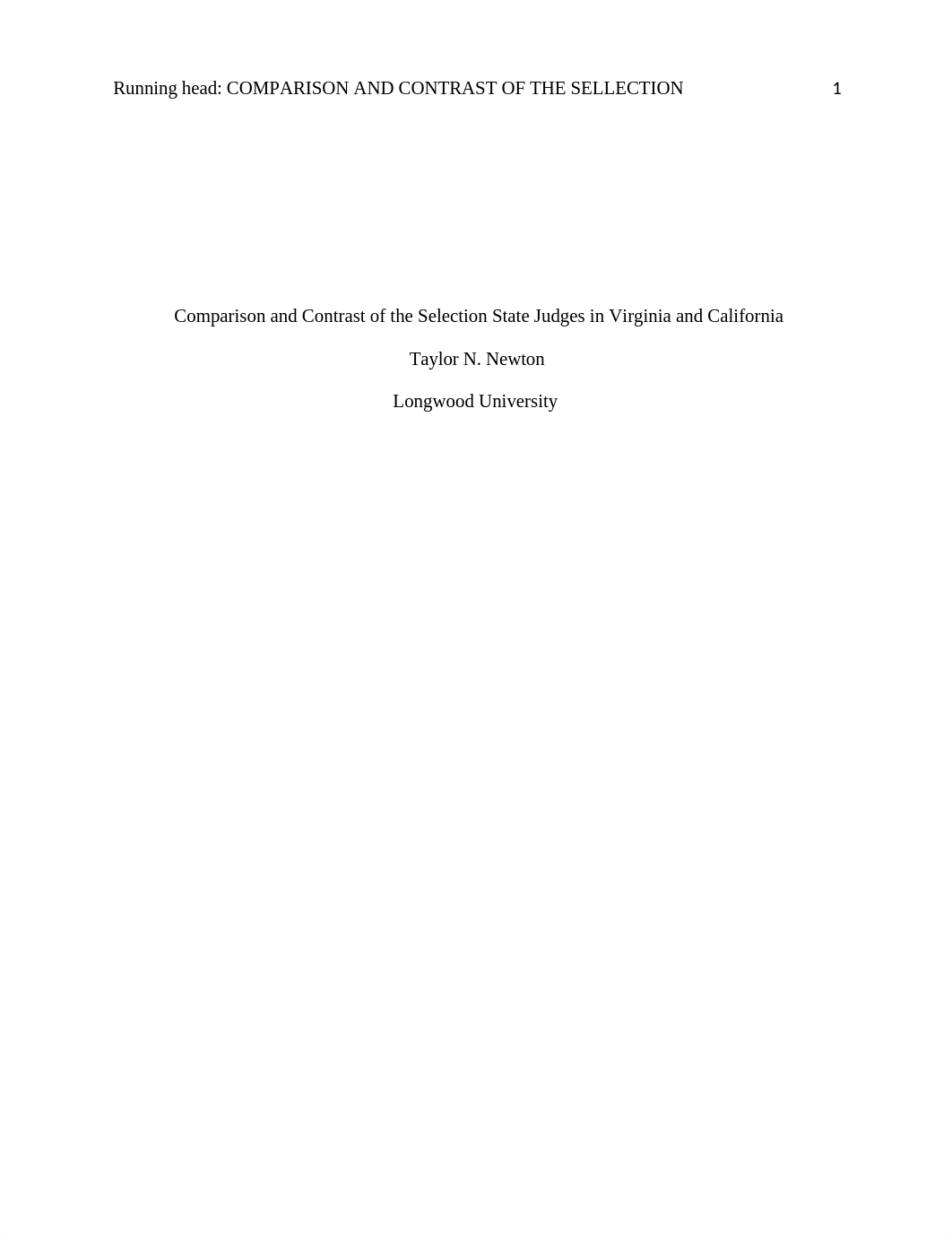 Comparison and Contrast of the Selection State Judges in Virginia and California.docx_dkkb7959z6x_page1