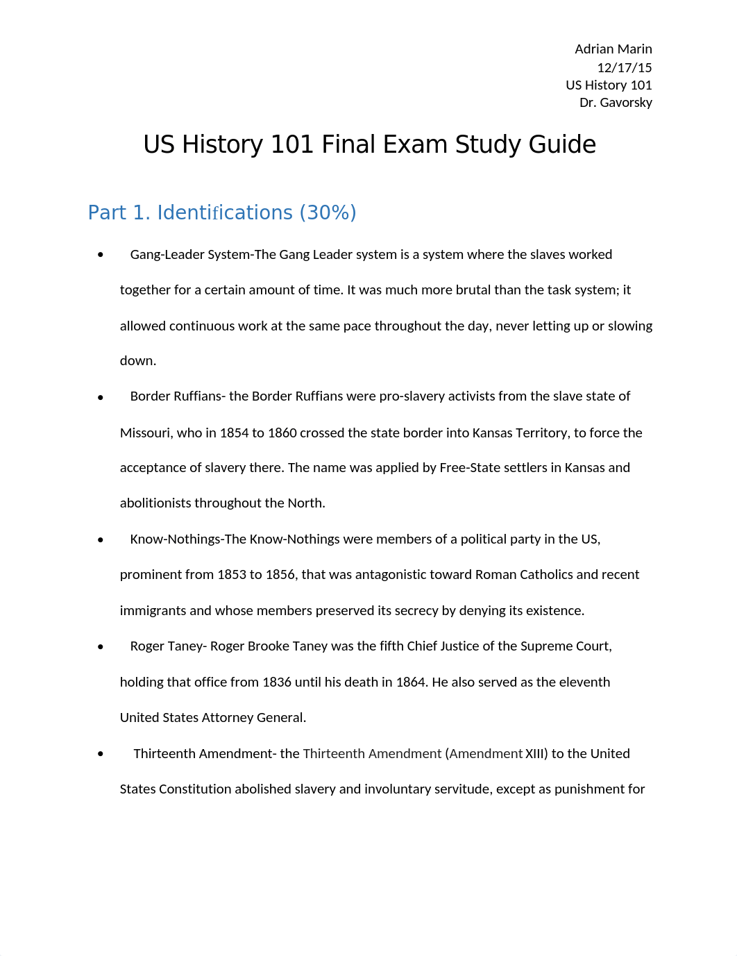 US History 101 Final Exam Study Guide_dkkgust1dsb_page1