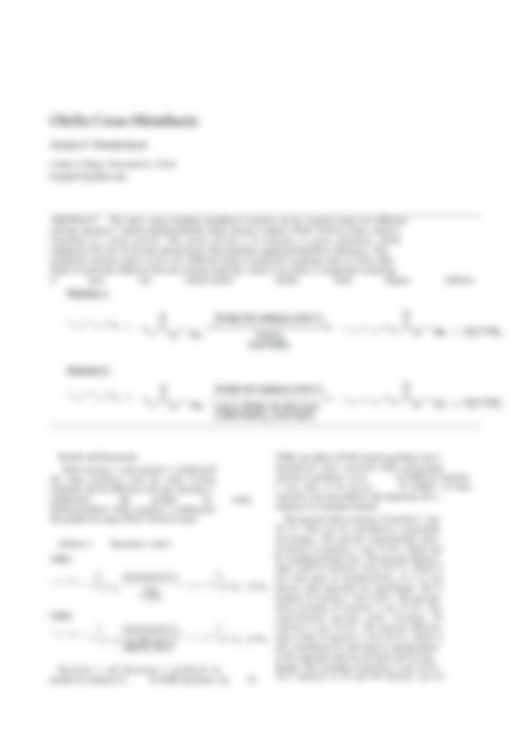 Olefin Cross-Methathesis O CHEM report.docx_dkkicqdh63r_page3