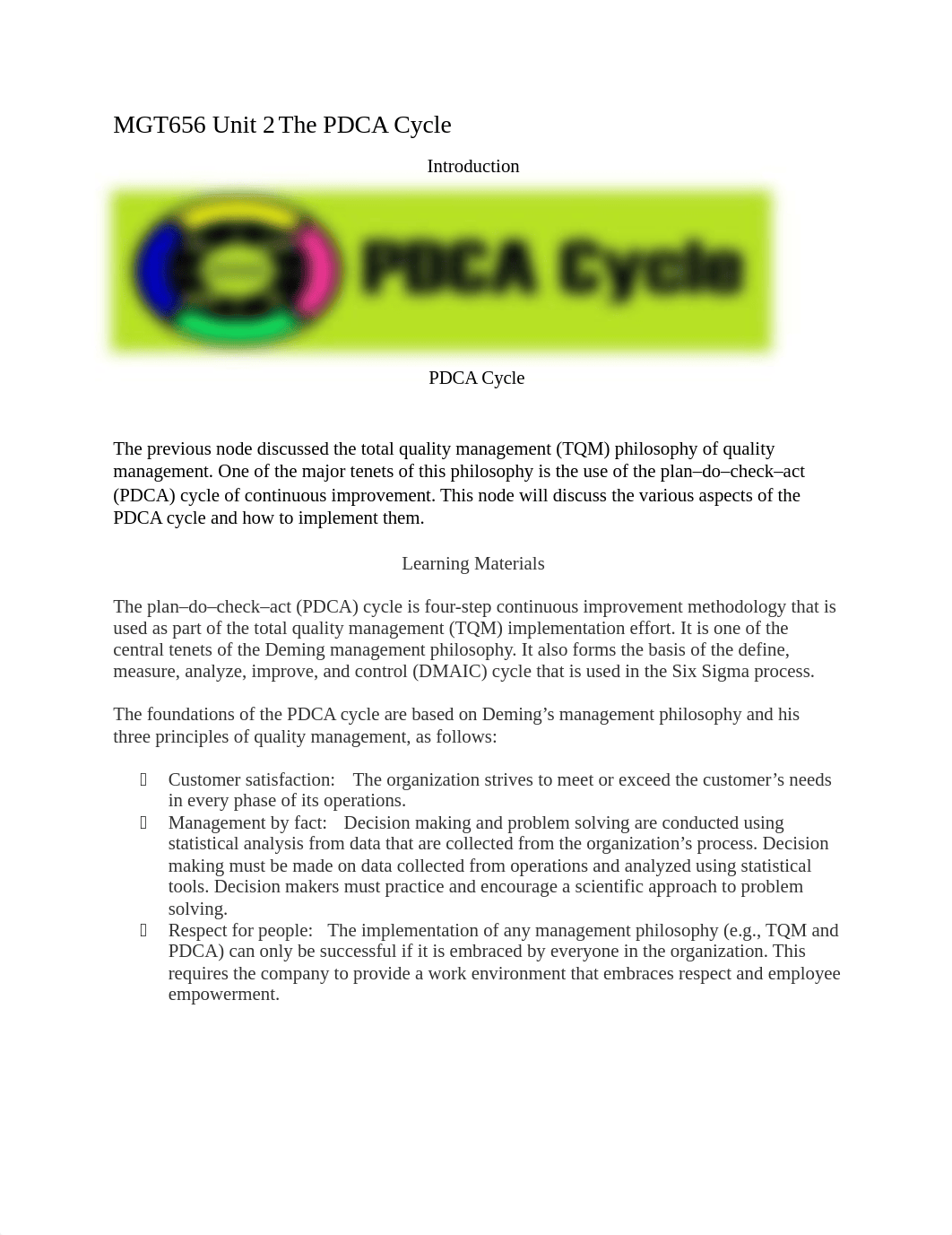 MGT656 Unit 2 The PDCA Cycle.docx_dkkieu0fic6_page1