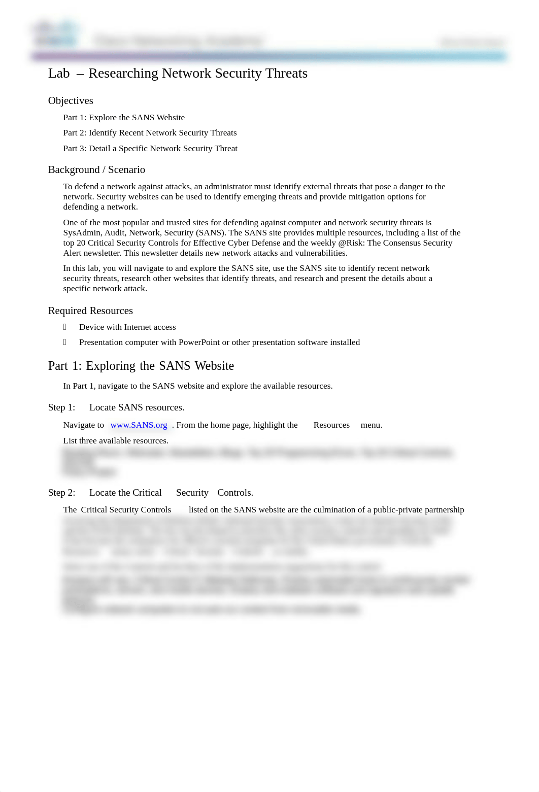 11.2.2.6 Lab - Researching Network Security Threats.pdf_dkklf7xmunr_page1