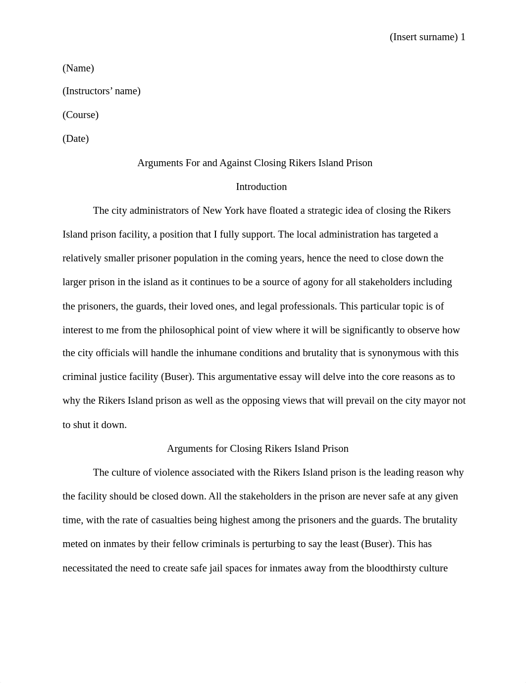 Arguments For and Against Closing Rikers Island Prison MLA.docx_dkkv8n80gte_page1