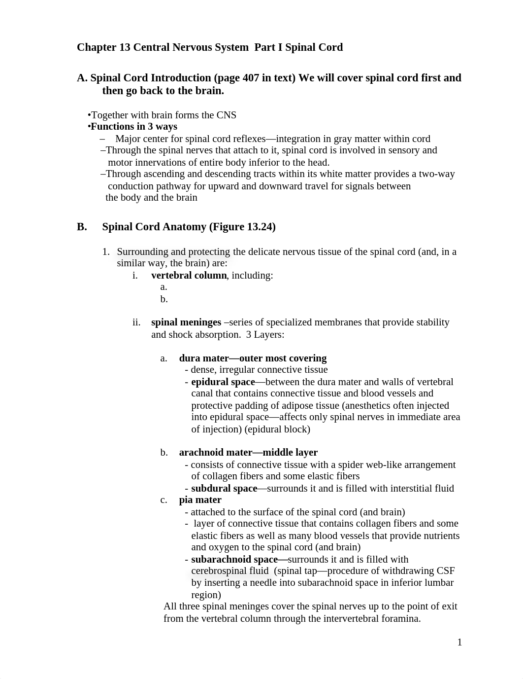 Chapter 13 Central Nervous System  Part I Spinal Cord_dklfys3k0g9_page1