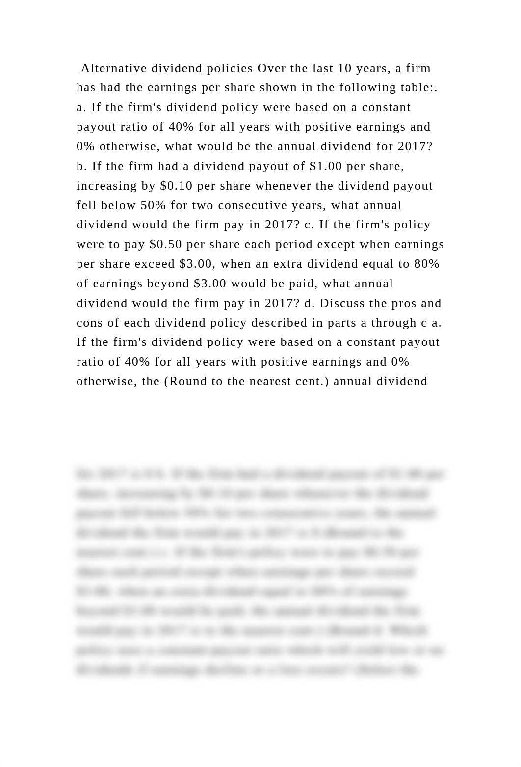 Alternative dividend policies Over the last 10 years, a firm has had .docx_dkllwd2jpo4_page2