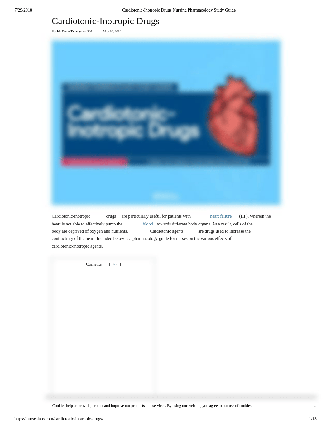 Cardiotonic-Inotropic Drugs Nursing Pharmacology Study Guide.pdf_dklqf6e81hb_page1