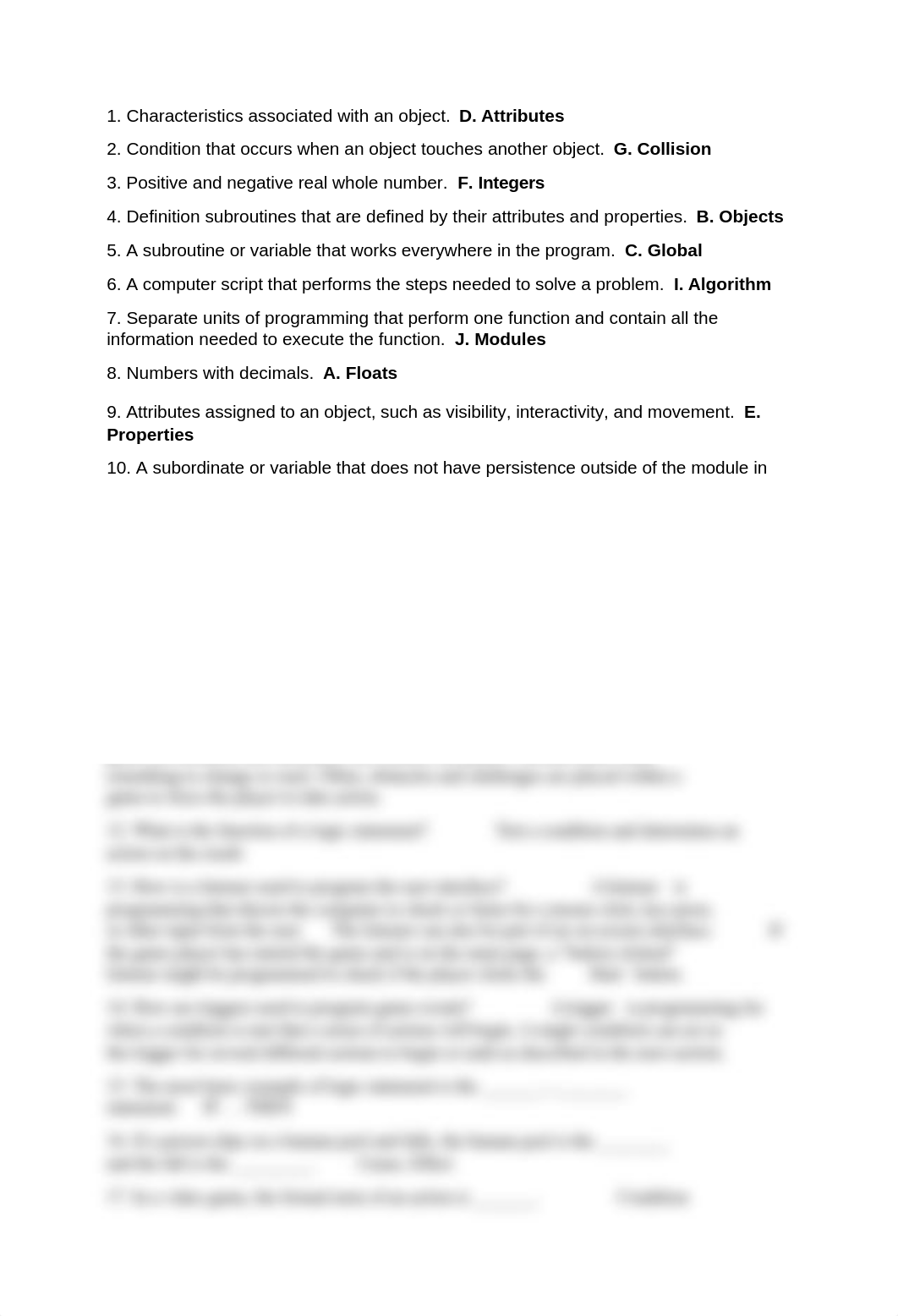 Video Game Design - Chapter 5 Review Your Knowledge.docx_dkluzzmrdaz_page1