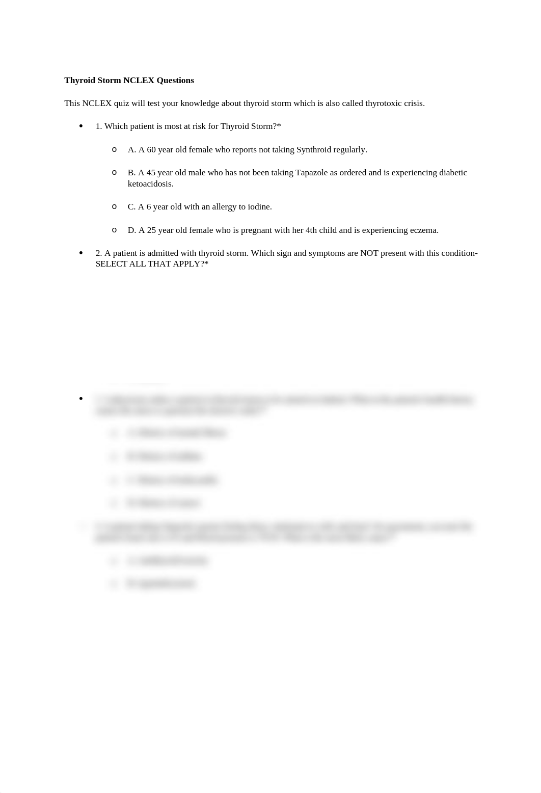 Thyroid Storm NCLEX Questions.docx_dkly45i0y2p_page1