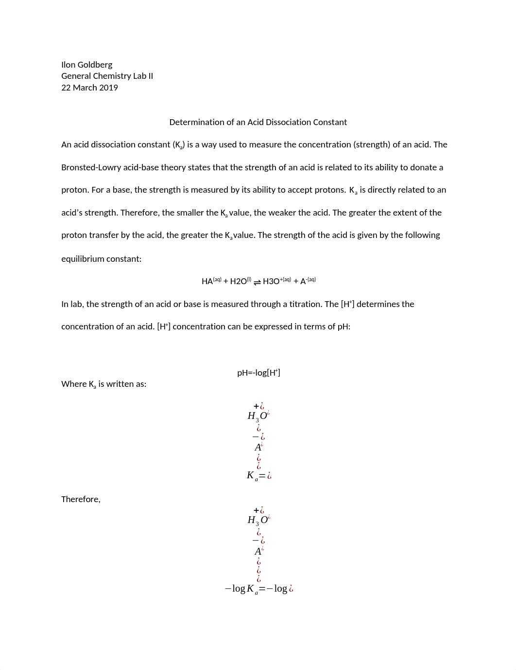 9 Determination of an Acid Dissociation Constant.docx_dkm1lwmyphn_page1