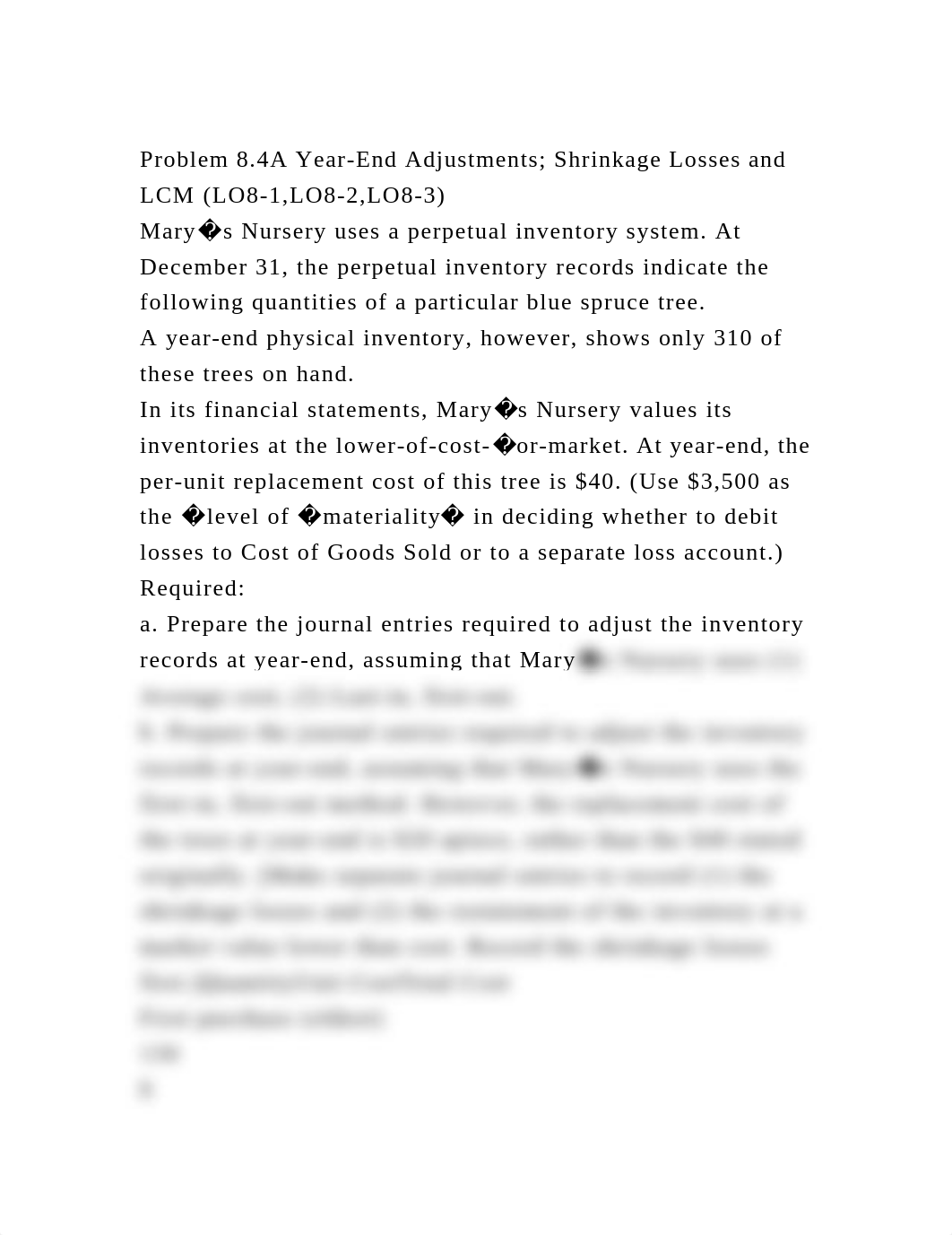 Problem 8.4A Year-End Adjustments; Shrinkage Losses and LCM (LO8-1,L.docx_dkm6shk8f4k_page2