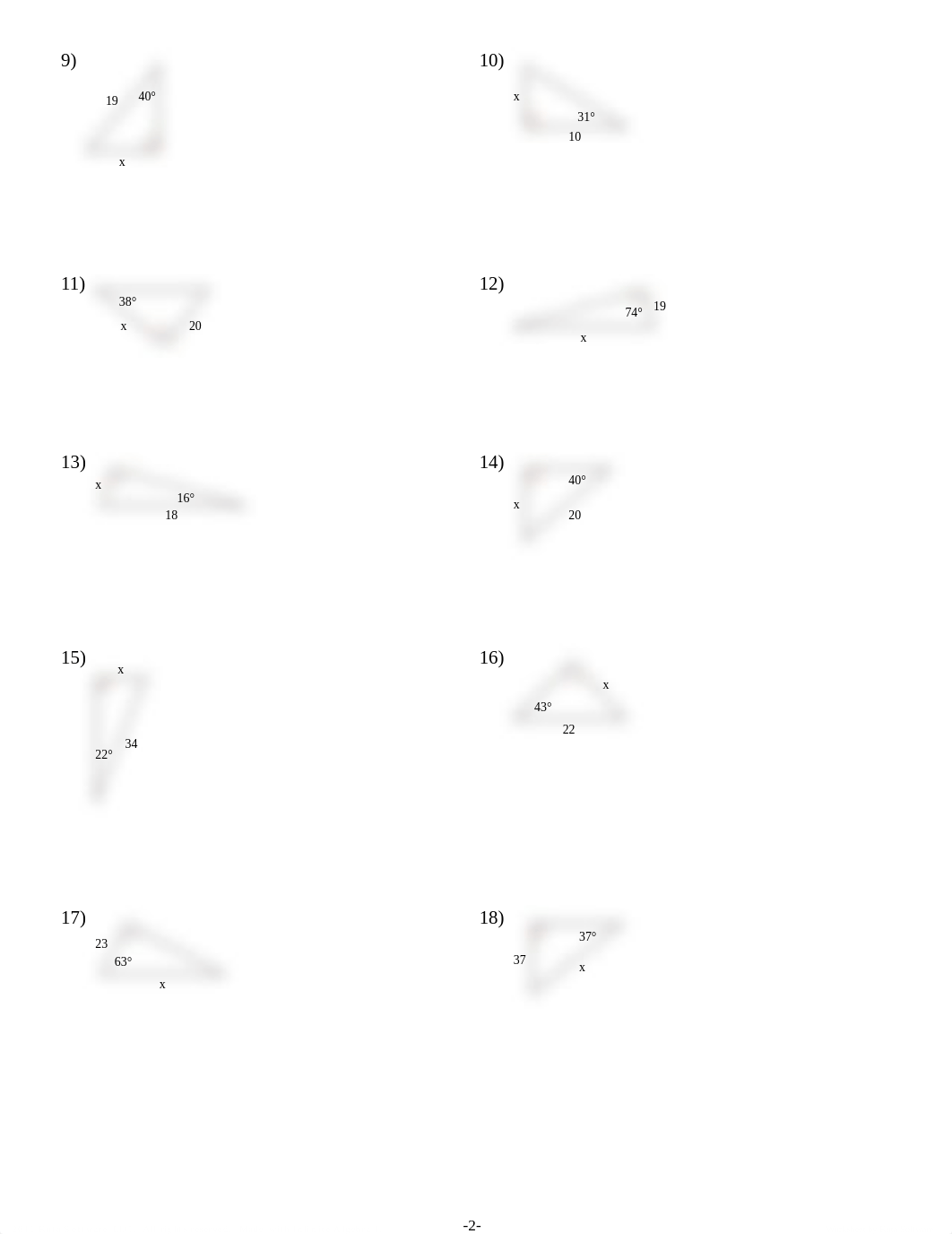 Find Side Length Using Trig Worksheet-1.pdf_dkmc79r93lj_page2