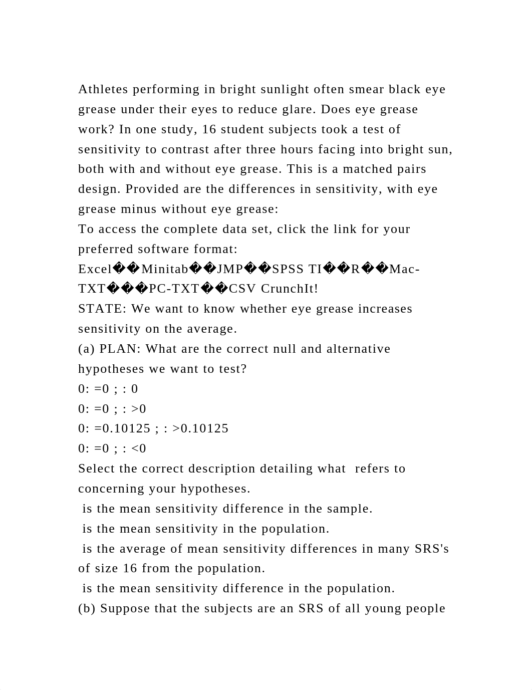 Athletes performing in bright sunlight often smear black eye grease .docx_dkmlc538igk_page2