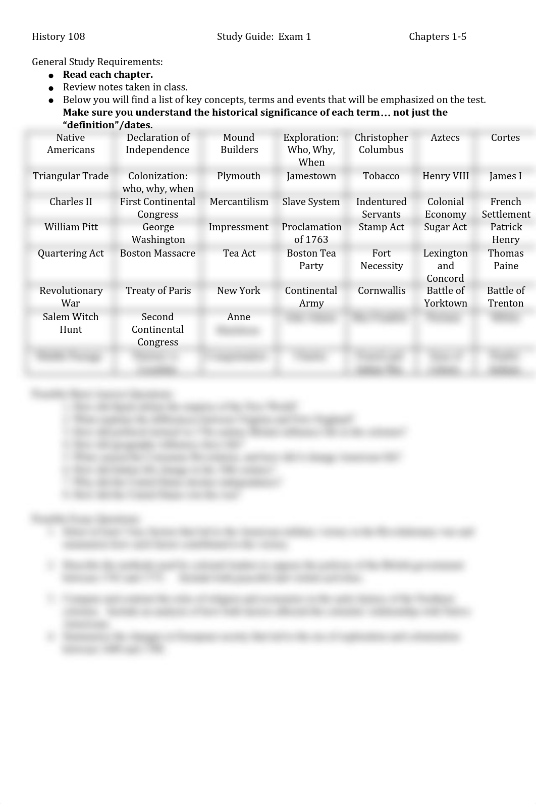 History 108 study guide exam 1.pdf_dkmu6jbasml_page1