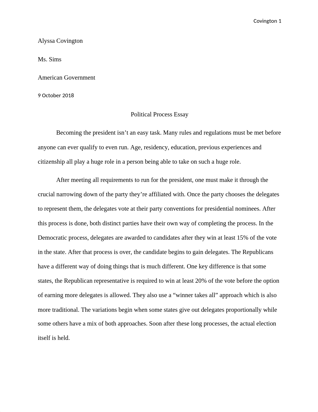 Political Process Essay.docx_dkmv2uak4vo_page1