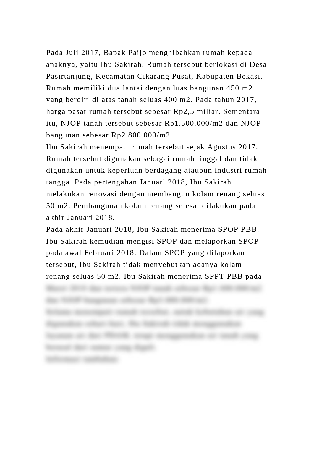 Pada Juli 2017, Bapak Paijo menghibahkan rumah kepada anaknya, yaitu.docx_dkmynh5cknl_page2