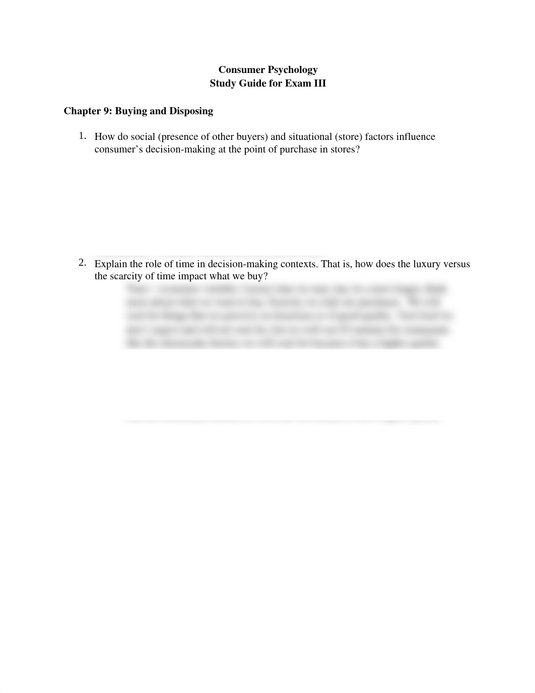 Consumer Psychology Study Guide for Exam III_dkn3y29uwqz_page1