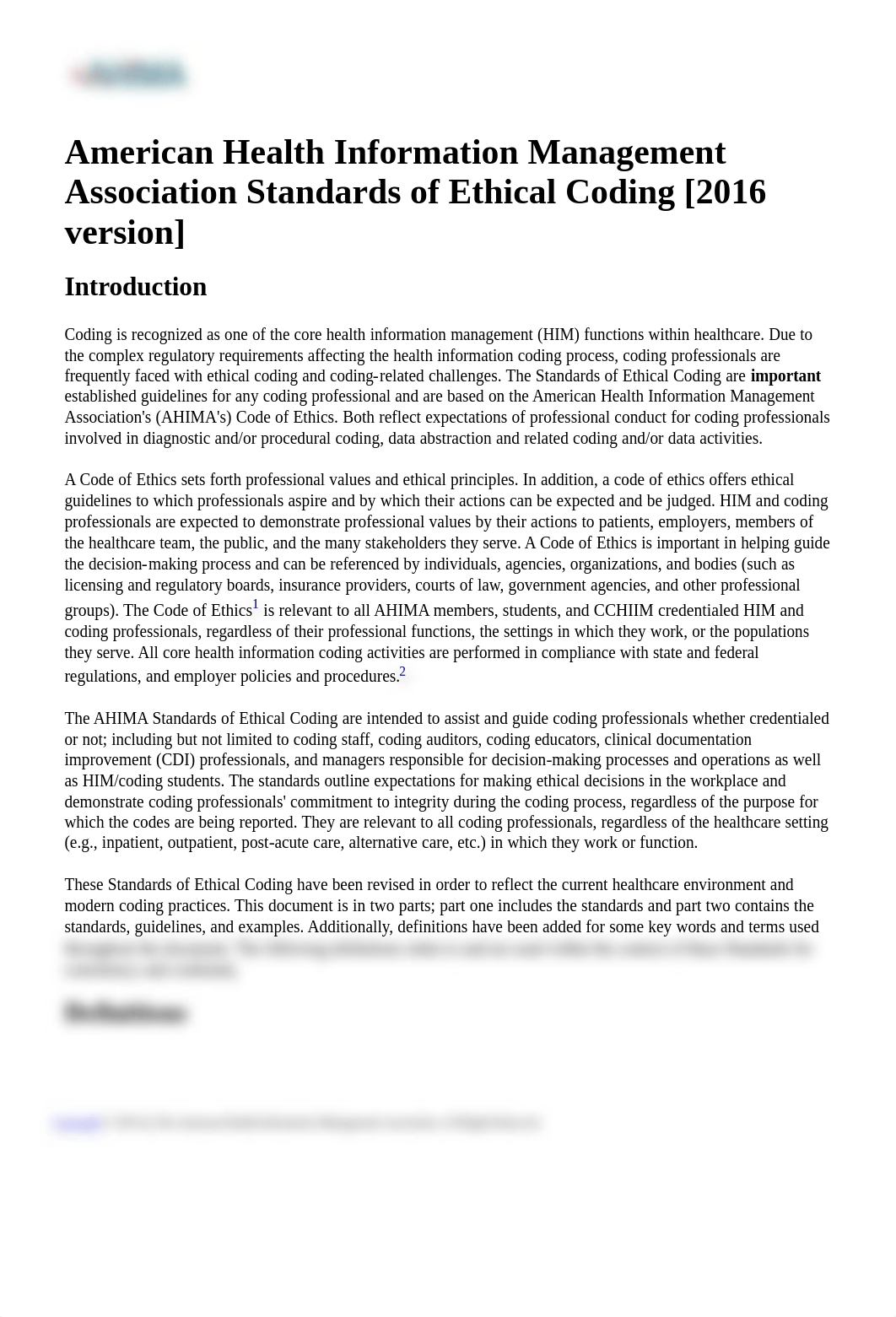 American Health Information Management Association Standards of Ethical Coding [2016 version] (1).pd_dkn62hbo3mq_page1