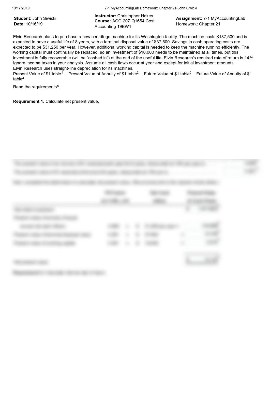 7-1 MyAccountingLab Homework_ Chapter 21-John Siwickia.pdf_dkndyzoio64_page1