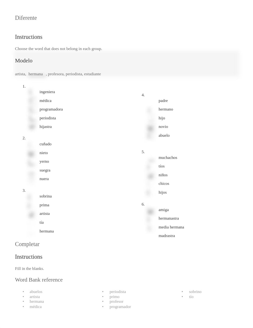 LECCION 3 - Tarea - Vocabulary - La familia - Fillable Complete.pdf_dknuiaavm8v_page2