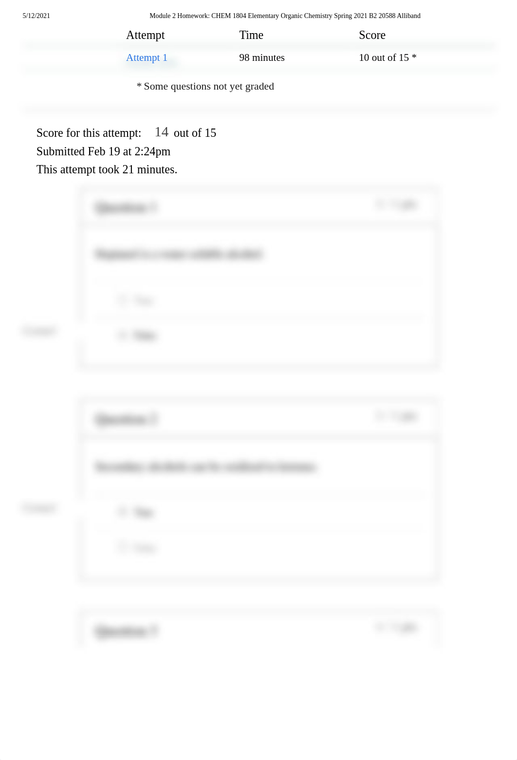 Module 2 Homework_ CHEM 1804 Elementary Organic Chemistry Spring 2021 B2 20588 Alliband.pdf_dknvs3if8mt_page2
