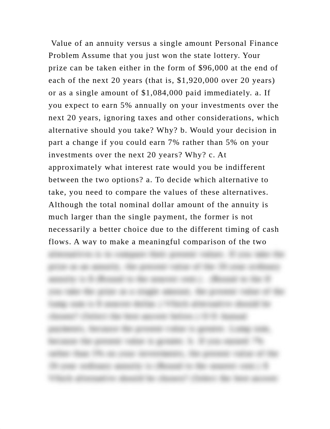 Value of an annuity versus a single amount Personal Finance Problem A.docx_dknzi6n031t_page2