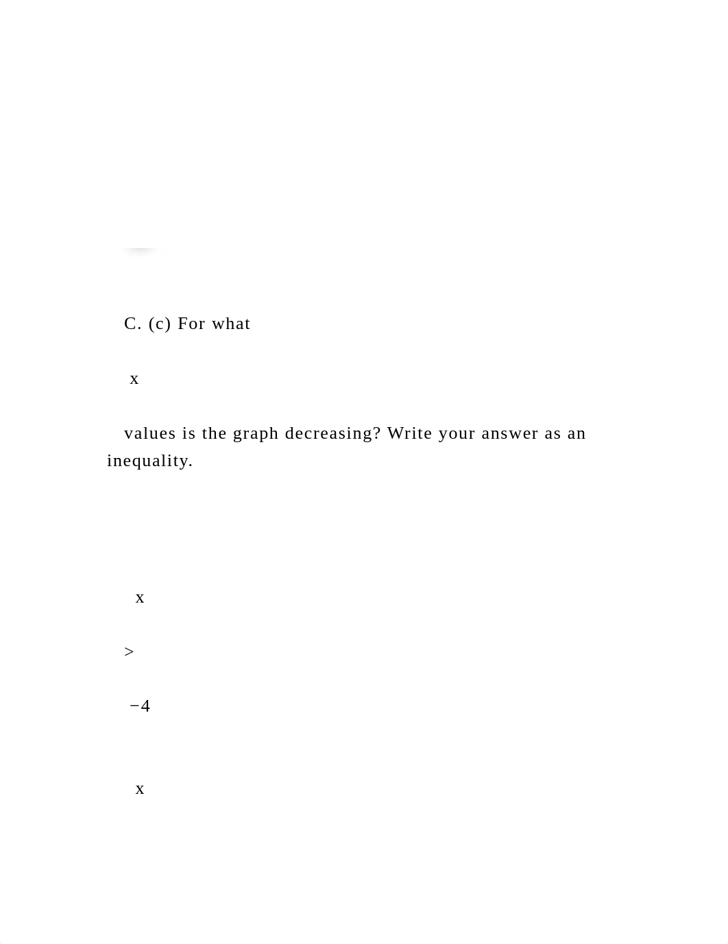 1.) Use the graph of     f    (     x    ) to estimate .docx_dko252e0xh6_page4