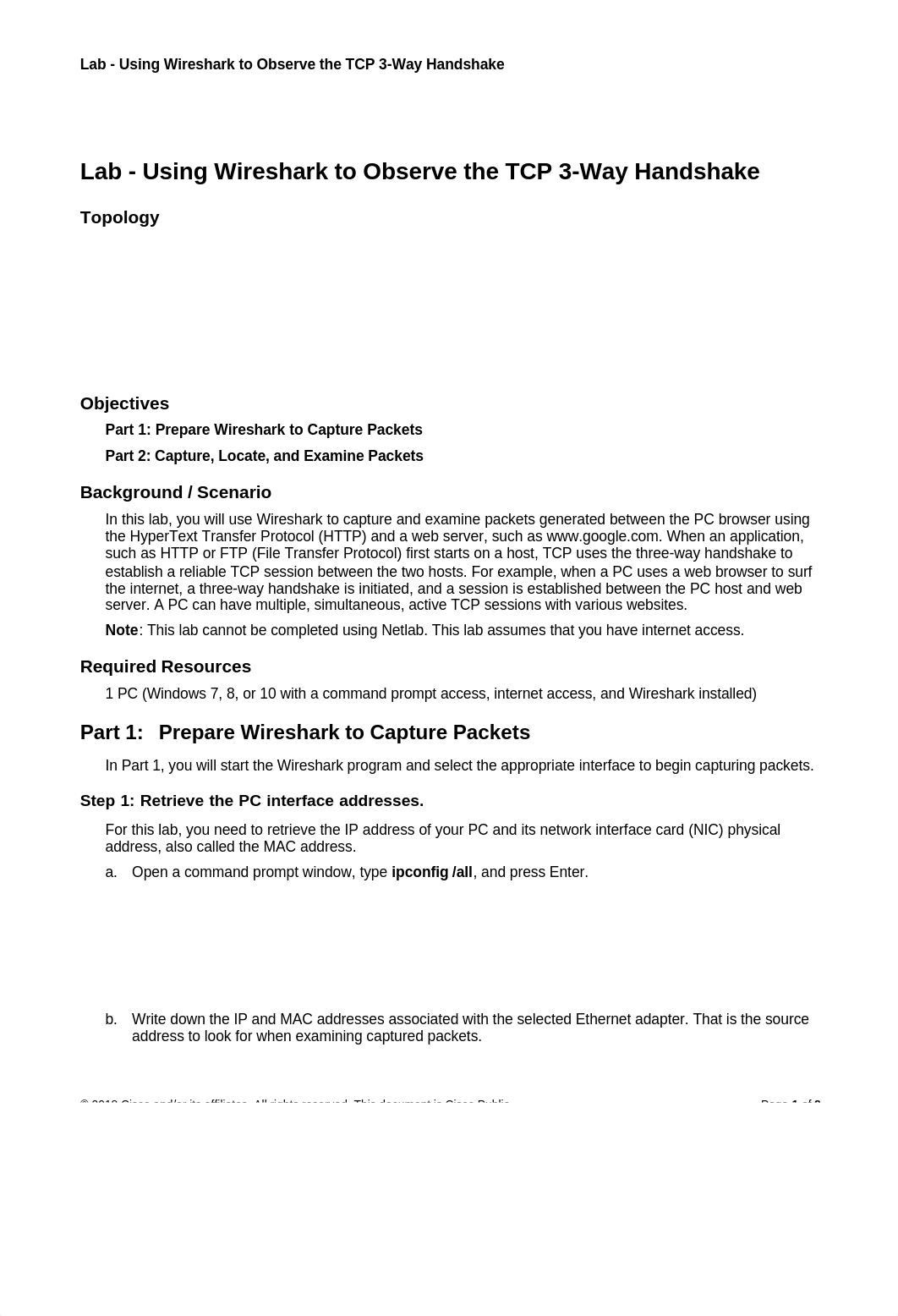 9.2.1.6 Lab - Using Wireshark to Observe the TCP 3- - Aidyn Kinyat.pdf_dko5ea18jsz_page1