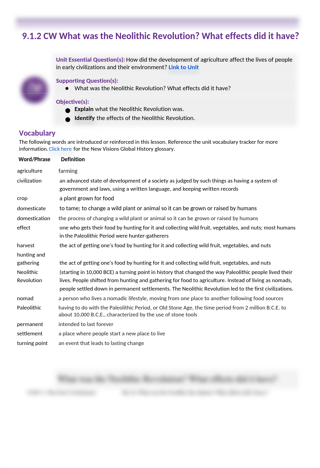 Seamus Nicholl - Class Work What was life like during the Neolithic Revolution and what effects did_dko5tp54dnb_page1