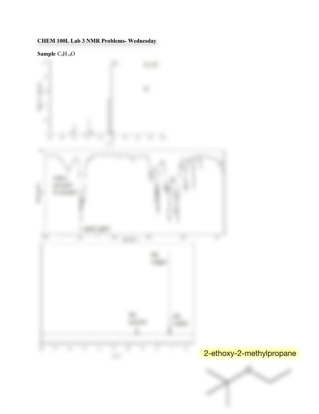 CHEM 100L Lab 3 NMR Problems Wednesday.pdf_dko814yosxb_page1