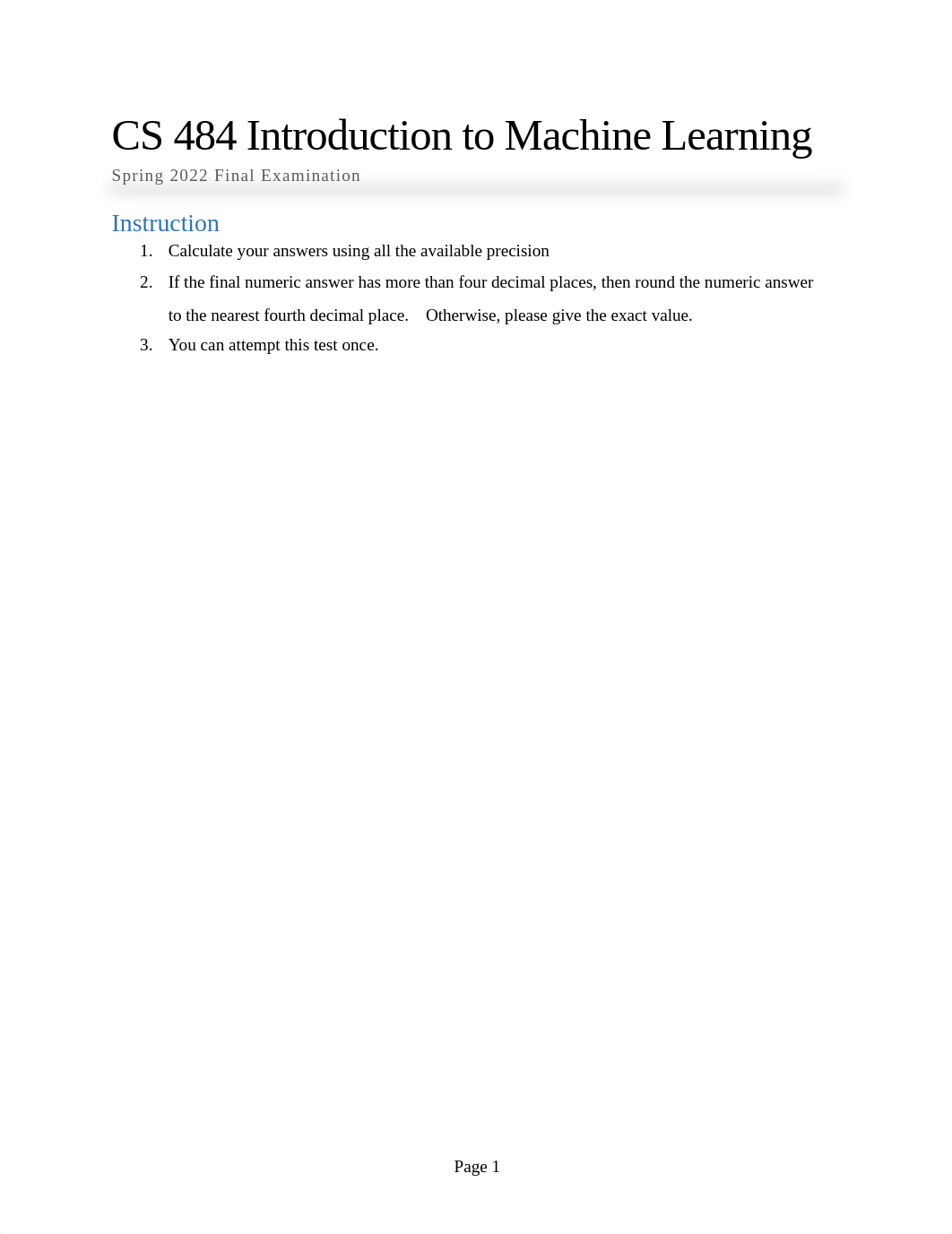 2022_S1_CS484_Machine_Learning_FinaExam.pdf_dko8nlqjcrh_page1
